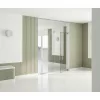 DORMA-Glas alsó sarokvasalat Universal Motion NG33rögzítővelfekete RAL9005