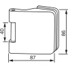 DORMA-Glas ajtópánt szárnyrész Junior Office 11.238 385 mm ezüst eloxált