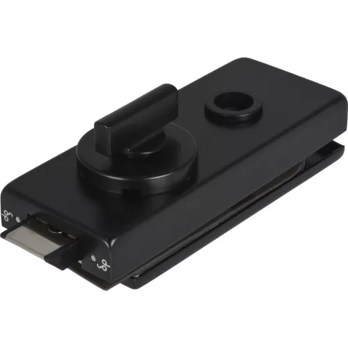 Zár Studio Classic WC félfordítóval üveg 8 mm alu fekete RAL 9005 (10.006)