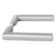SCH-LINE kilincspár SCH L-Form 8 mm alu ezüst eloxált