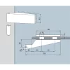 DORMA-Glas pántfelső hüvellyel Studio Classic 10.021 ezüst eloxált