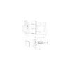 DORMA-Glas ajtópánt tokrész Arcos Office 24.451 üveg 8-10mm nemesacél hatású