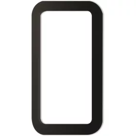   kagylófogantyú szögletes 120x65mm öntapadós alumínium fekete matt