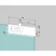DORMA-Glas sarokzár US 10 PZ előfúrt 10 mm ezüst eloxált (03.206)