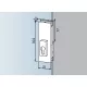 DORMA-Glas középzár US 20 PZ előfúrt 10 mm ezüst eloxált (03.215)