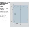 Lengőajtó-vasalat Tensor üveg-fal 90°-os rögzítési pont nemesacél hatás