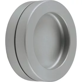   Tolóajtókagyló pár öntapadó ? 65mm alumínium nemesacél hatású