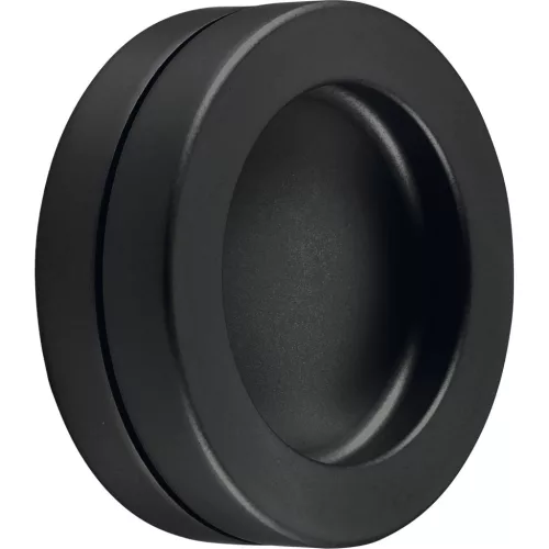 Tolóajtókagyló pár öntapadó ? 65mm alumínium fekete matt