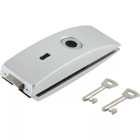   Zár Studio Arcos BB 2 kulccsal üveg 8 mm ezüst eloxált (24.203)