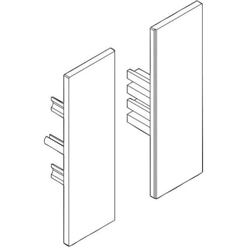 DORMA-GLAS Muto 80 fedlapok oldalsó panel profil alumínium ezüst eloxálva