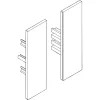 DORMA-GLAS Muto 80 fedlapok oldalsó panel profil nemesacél hatás