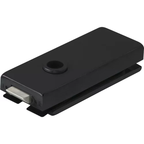 Zár Studio Classic nem zárható üveg 8 mm alu fekete RAL 9005 (10.002)