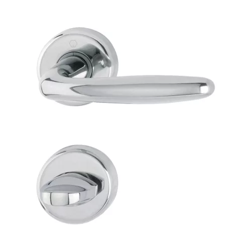 HOPPE ROISSY rozettás kilincsgarnitúra réz krómozott WC