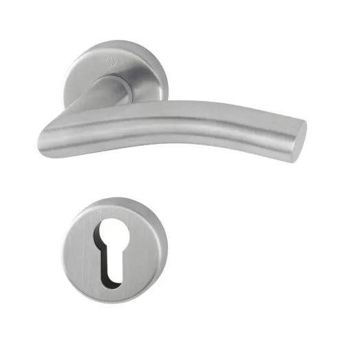 HOPPE ANTWERPEN rozettás kilincsgarnitúra 37-42 mm nemesacél matt PZ