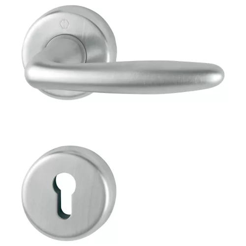 HOPPE ROISSY rozettás kilincsgarnitúra sárgaréz matt PZ