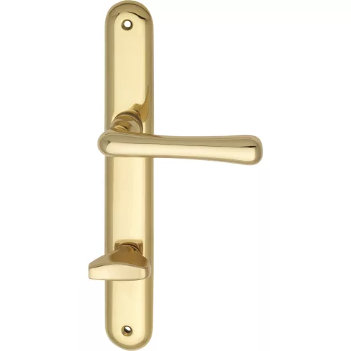 Grundmann Kilincsgarnitúra ELEGANT pajzs WC 90 sárgaréz fényes