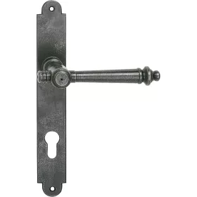   Schörghofer hosszúpajzsos bejárati ajtó garnitúra GÖTTWEIG PZ 88 TS-80 vas feketített viaszolt