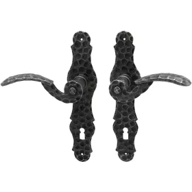   Halcö karos fogantyúgarnitúra SILL - BB 90 lemezen horg. fekete passziv.