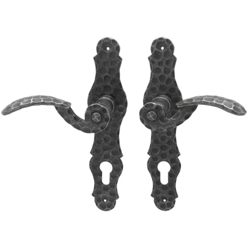 Halcö karos fogantyúgarnitúra SILL - PZ 88 lemezen horg. fekete passziv.