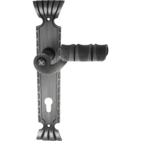   Schösswender hosszúpajzsos kilincsgarnitúra TYROL PZ 88 fekete passzivált