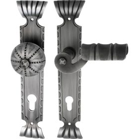   Schösswender hosszúpajzsos váltó kilincsgarnitúra TYROL PZ 88 fekete passz. jobb