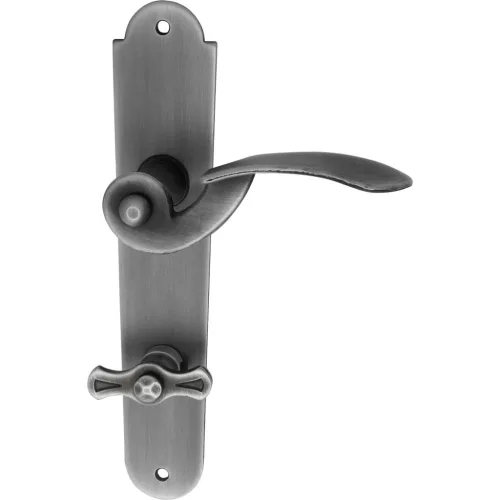 Schösswender hosszúpajzsos kilincsgarnitúra ELITE WC 90 fekete passzivált