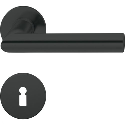 FSB rozettás kilincsgarnitúra 10 1076 lapos rozetta BB 38 - 42 fekete matt