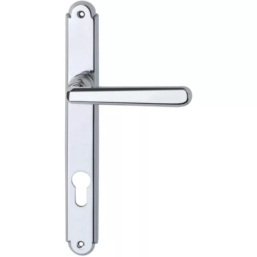 Grundmann Kilincsgarnitúra ALT WIEN pajzs PZ 88 sárgaréz krómozott