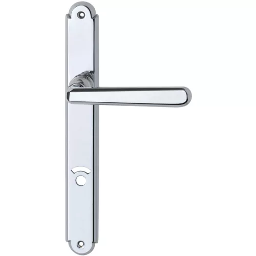 Grundmann Kilincsgarnitúra ALT WIEN pajzs WC 90 sárgaréz krómozott