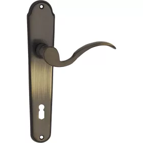   Marchesi rozettás kilincsgarnitúra Löffelform//POSTHORN pajzs BB 90 patinázott