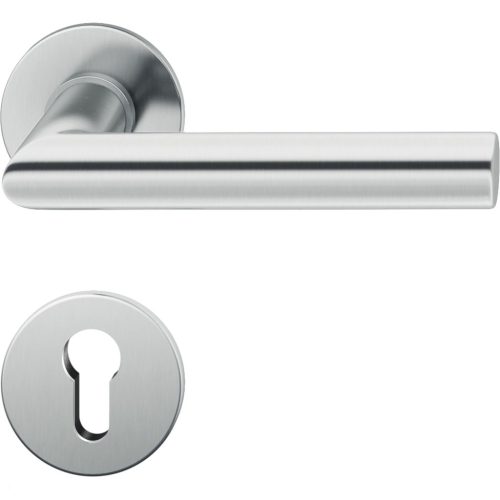 FSB kilincsgarnitúra 10 1076 lapos rozettás PZ 38 - 42 nemesacél