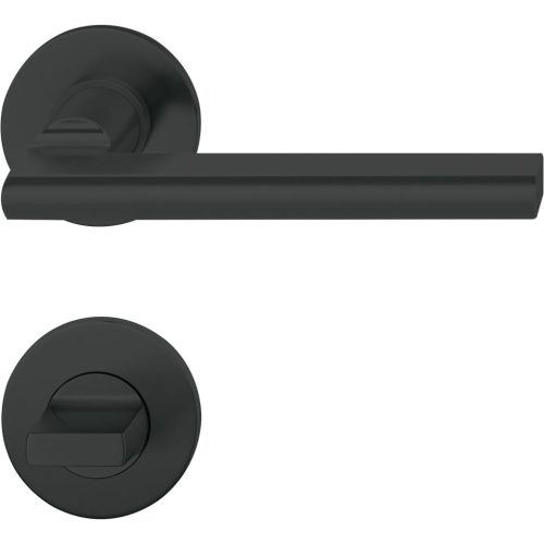 FSB kilincsgarnitúra 10 1035 lapos rozetta WC 38 - 42 alumínium fekete