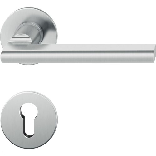 FSB kilincsgarnitúra 10 1035 lapos rozettás PZ 38 - 44 nemesacél