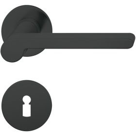   FSB kilincsgarnitúra 10 1021 lapos rozetta BB 38 - 42 fekete matt