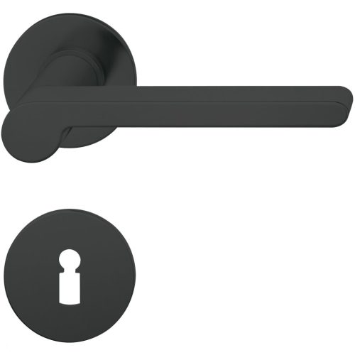 FSB kilincsgarnitúra 10 1021 lapos rozetta BB 38 - 42 fekete matt