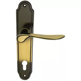   Marchesi hosszúpajzsos kilincsgarnitúra FH KÖLN PZ 88 polírozott sárgaréz