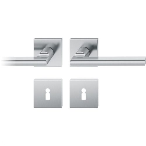 FSB kilincsgarnitúra 12 1035 ASL szögletes rozetta BB ezüst eloxált