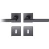 FSB kilincsgarnitúra 12 1035 ASL szögletes rozetta BB fekete matt