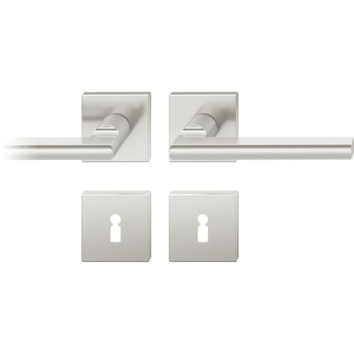 FSB kilincsgarnitúra 12 1035 ASL szögletes rozetta BB rozsdamentes acél matt