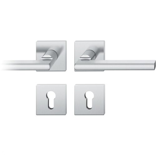 FSB kilincsgarnitúra 12 1035 ASL szögletes rozetta PZ ezüst eloxált