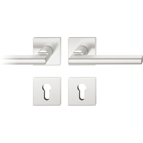 FSB kilincsganitúra 12 1035 ASL szögletes rozetta PZ rozsdamentes acél matt