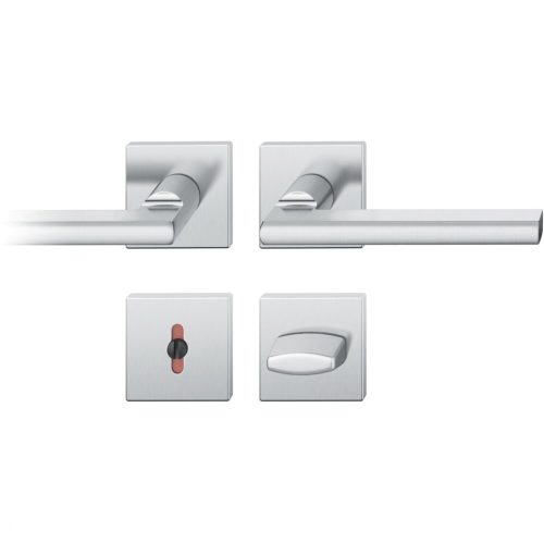 FSB kilincsgarnitúra 12 1035 ASL szögletes rozetta WC DIN ezüst eloxált