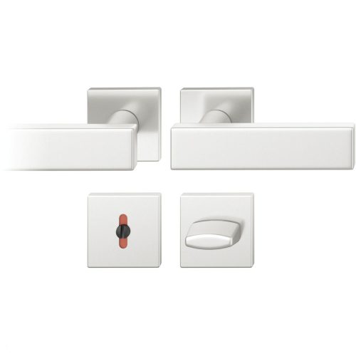 FSB kilincsgarnitúra 12 1003 ASL szögletes rozettaWC DIN ezüst eloxált