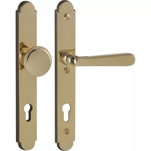 Marchesi hosszúpajzsos Biztonsági váltógarnitúra ALT-WIEN PZ 92 sárgaréz fényes PVD