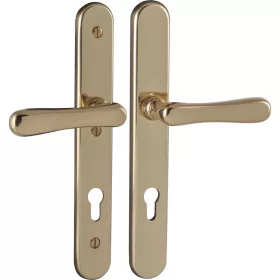   Marchesi biztonsági hosszúpajzsos kilincsgarnitúra ELEGANT/22 PZ 88 fényes réz