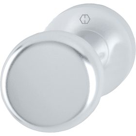   Ajtógomb HOPPE lapos alakú, ? 50 mm fixen rozettával, eloxált ezüst