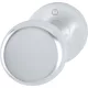 Ajtógomb HOPPE lapos alakú, ? 50 mm fixen rozettával, eloxált ezüst