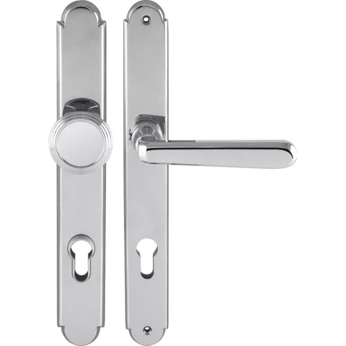 Grundmann biztonsági kilincsgarnitúra ALT-WIEN PZ 92 réz krómozott