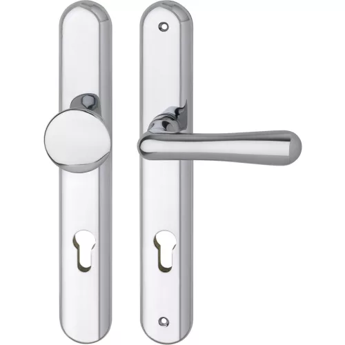 Grundmann biztonsági kilincsgarnitúra ELEGANT PZ 92 réz krómozott