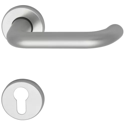 SCH-Line rozettás kilincsgarnitúra SCH U-forma PZ ezüst eloxált